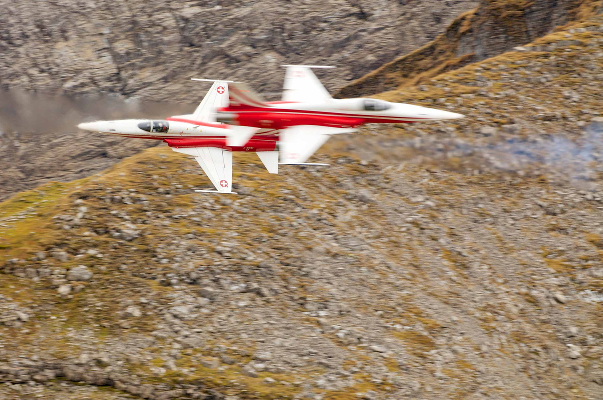 AXALP, Swiss Air Force displays, Patrouille Suisse mit Tiger F-5E