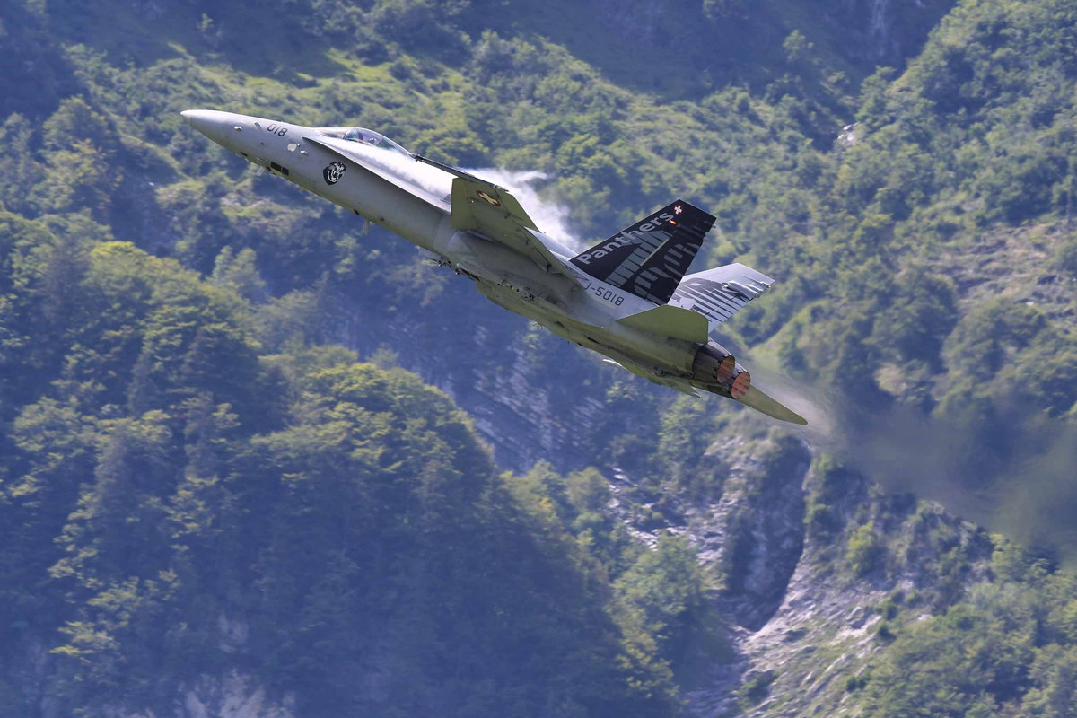 Internationale Airshow Zigermeet, Solo Display F/A-18, Switzerland