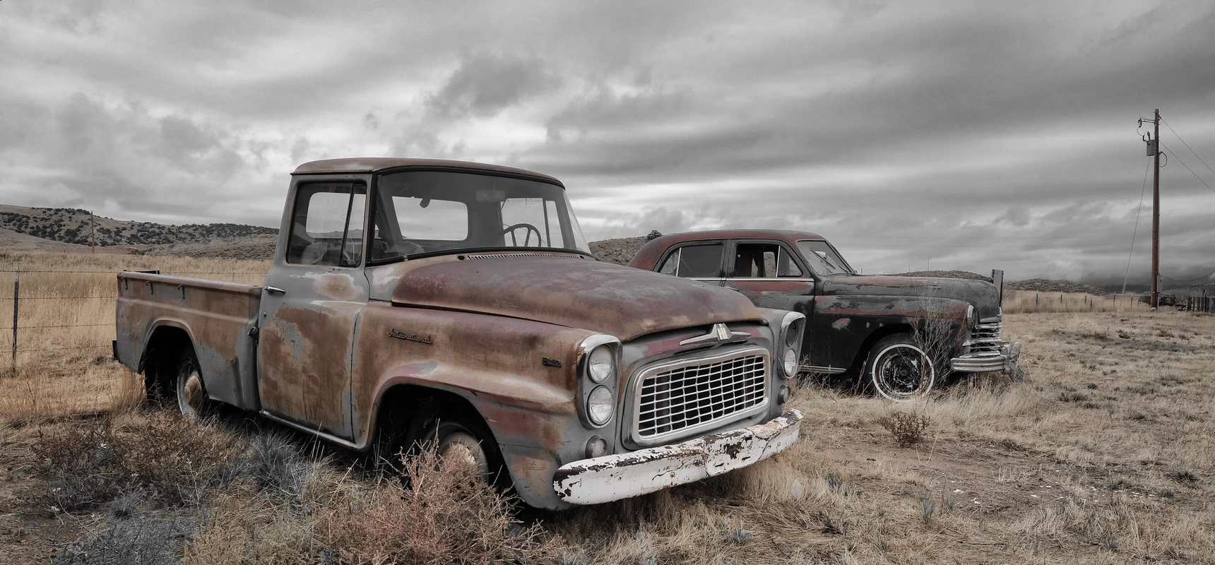 Vintage Cars, Wyoming, USA